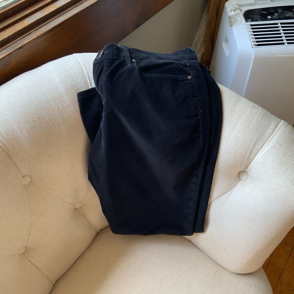 GAP 1969 Black Wash Soft Corduroy Stretch Denim Women’s Legging Jeans NWOT 32R - Picture 15 of 15